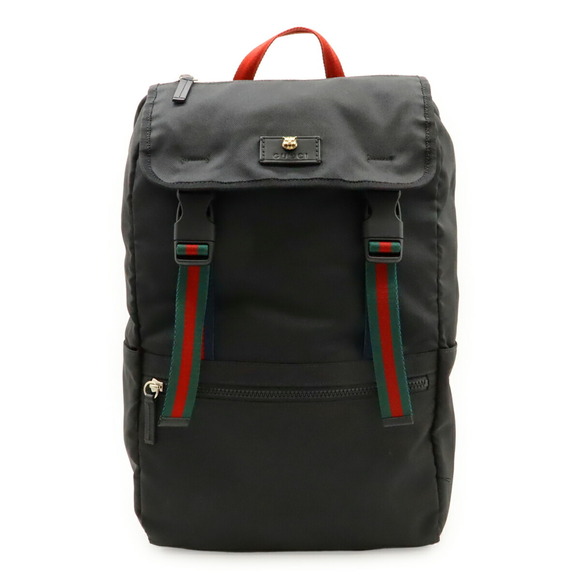 GUCCI Authentic Black Leather Backpack main image 8